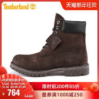 Timberland 男鞋户外休闲经典防水高帮6寸靴|10001 棕色 41