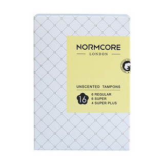 NormCore 诺蔻 长导管卫生棉条 16支装(普通流量6支+大流量6支+超大流量4支)