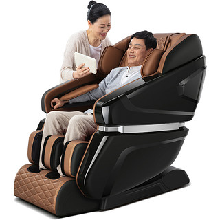 德国佳仁新款智能按摩椅家用全自动全身揉捏电动太空豪华舱多功能（M8黑红）