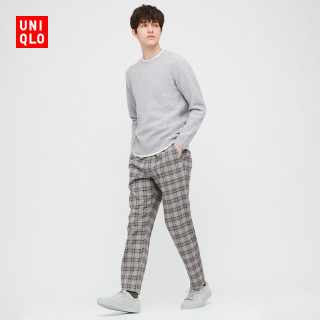 Uniqlo 优衣库睡衣 优衣库男装 女装法兰绒弹力松紧长裤 格子可作睡衣穿着 185 1c Xxxxl 03 灰色 报价价格评测怎么样 什么值得买