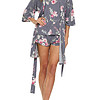 Floral 3-Piece Pajama & Robe Set