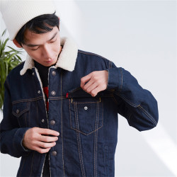 Levi's 男士仿羊羔毛牛仔夹克 16365-0075