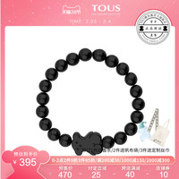 TOUS/桃丝熊手链女 黑玛瑙项链首饰女 简约个性时尚 送礼