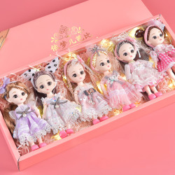 依梦儿芭比娃娃礼盒套装6个装