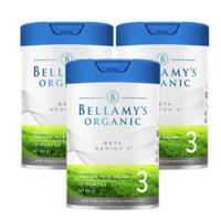Bellamys 贝拉米有机白金版BETA GENICA-8超高端3段幼儿配方奶粉 12个月+ 800gx3