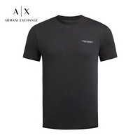 阿玛尼ARMANI EXCHANGE奢侈品男装21春夏AX男士棉质T恤衫 8NZT91-Z8H4Z BLACK-1200黑色 L