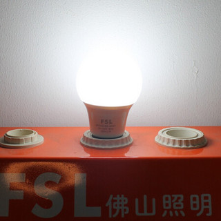 FSL 佛山照明 LED灯泡节能灯大螺口球泡5W白光6500K5只装