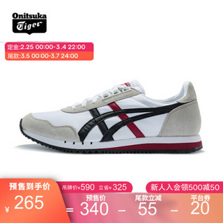 Onitsuka Tiger/鬼塚虎DUALIO虎爪纹复古运动鞋男女休闲鞋 D6K3N-10-预售 白色 45