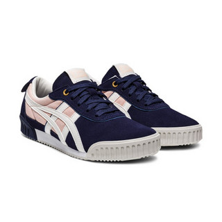 Onitsuka Tiger鬼塚虎女鞋清新撞色DELEGATION-F时尚舒适休闲鞋女-预售 藏青色/粉色 36