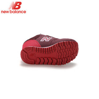 New Balance NB小童鞋0-4岁 男女小童款透气魔术贴休闲运动鞋 红褐色 23.5