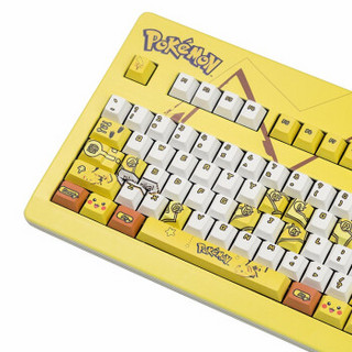 CHERRY 樱桃 G80-3000 皮卡丘定制版 104键 有线机械键盘 黄白色 Cherry红轴 无光