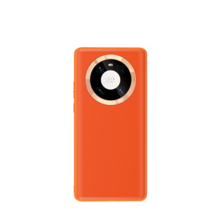 锐思Recci名爵手机保护壳适用于华为Mate40/Pro皮质手感手机壳 橙色 Mate 40