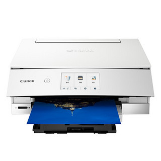 佳能（Canon）TS8380 白色 A4彩色喷墨打印机 智能一体机 触屏高品质照片打印机