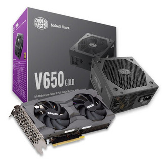 COOLER MASTER 酷冷至尊 V650 GOLD 金牌（90%）全模组ATX电脑电源 650W +映众 RTX 3060 黑金至尊版 OC 显卡 12GB 电源套装