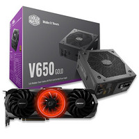 COOLER MASTER 酷冷至尊 V650GOLD 金牌（90%） 全模组ATX电源 650W+七彩虹 RTX 3060 Advanced OC 显卡 12G 黑色