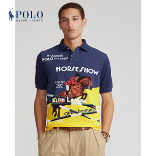 Ralph Lauren/拉夫劳伦男装 2021年春季经典版型网眼布图案Polo衫13236 999-多色 S