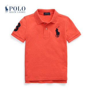 Ralph Lauren/拉夫劳伦男童 21年春Big Pony网眼布Polo衫RL35353 600-红色 3/3T