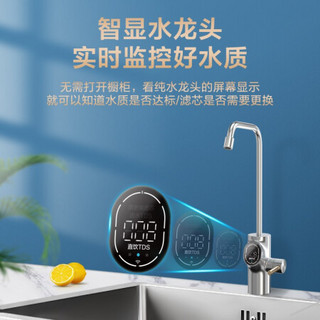 美的（ Midea）全屋净水套装 京品智能家电白泽1000G+前置-11 智能升级版 厨下式家用直饮RO反渗透净水器