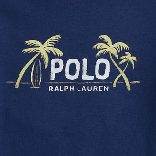 Ralph Lauren/拉夫劳伦男童 21年春棉质平纹针织图案T恤RL35387 410-海军蓝 7