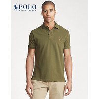 Ralph Lauren/拉夫劳伦男装 21年春修身版型网眼布Polo衫RL13299 300-绿色 XXL