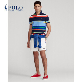 Ralph Lauren/拉夫劳伦男装 21年春定制修身条纹Polo衫RL13307 410-多色 L