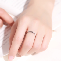 佐卡伊  白18k金钻戒钻石对戒情侣对戒结婚戒指 男戒 定制