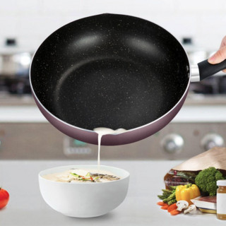 Midea 美的 MP-CJ28WOK301A 炒锅(28cm、不粘、铝合金、紫色)