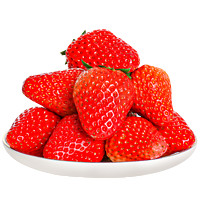 京东PLUS会员： 黄河畔 红颜草莓新鲜现摘 3斤装 （净重3斤）