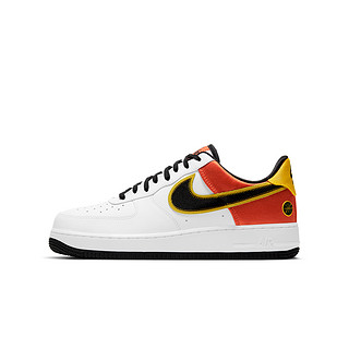 NIKE 耐克 Air Force 1 男子休闲运动鞋 CU8070-100 白/黑/闪橙/阿马里洛黄 40.5