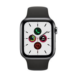 Apple Watch Series 5智能手表(GPS+蜂窝款 44毫米深空灰色铝金属表壳 黑色运动型表带 )