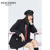 PEACEBIRD 太平鸟 A8BA93304 女韩版气质西装外套