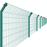 夜莺铁丝网片围墙网水坝河道安全防护网双边丝护栏网高速公路隔离网圈地围栏防护网3.5毫米1.7米高2.9米宽