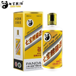 七宝熊猫53酱香型白酒500ml旗舰款单瓶装