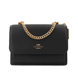 COACH蔻驰 女士中号经典纯色斜挎包单肩包