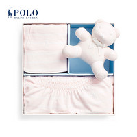 Ralph Lauren/拉夫劳伦女婴 2021年春季三件式礼盒套装RL35234 650-粉红色 3M