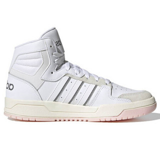 adidas NEO Entrap Mid 女子休闲运动鞋 H01229 白/米色/浅灰 38(235mm)