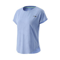 李宁女装2021跑步系列女子短袖T恤ATSR048 品蓝色-2 XXL