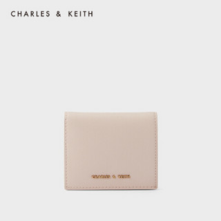 CHARLES＆KEITH2021春季新品CK6-10701122-1女士简约零钱包卡包 浅粉色Light Pink XXS