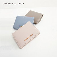CHARLES＆KEITH2021春季新品CK6-10701122-1女士简约零钱包卡包 浅粉色Light Pink XXS