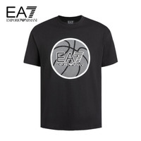 乔治·阿玛尼 GIORGIO ARMANIEMPORIO ARMANI EA7 EMPORIO ARMANI奢侈品男装21春夏EA7男士棉质T恤衫 3KPT29-PJ9UZ BLACK-1200黑色 XS