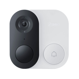 360 智能可视门铃电子猫眼远程监控摄像头家用无线wifi高清红外夜视远程防盗监控 智能门铃1C