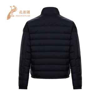 Moncler/蒙口2021新款男士BOUTMY高领带按扣徽标装饰休闲羽绒服 深蓝色 6