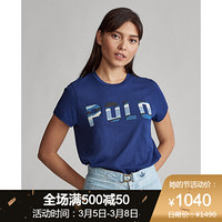 Ralph Lauren/拉夫劳伦女装 经典款珠状 PoloT恤RL21275 410-海军蓝 L