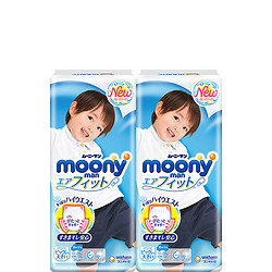 moony 裤型婴儿纸尿裤 XXL男26片*3