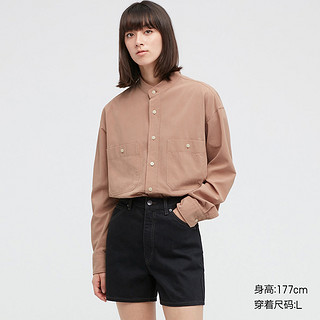 UNIQLO 优衣库 437155 立领条纹衬衫