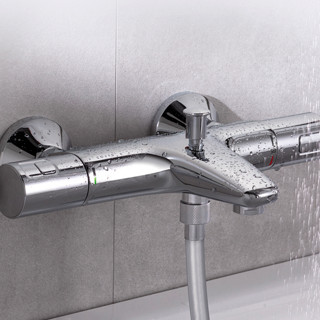 GROHE 高仪 新天瀑都市型系列 恒温淋浴花洒套装 34337000带下出水龙头+26452001花洒 标准杆