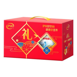 yili 伊利 中老年高钙高蛋白奶粉700g*2罐装礼盒 乐享装 活性益生菌 送礼佳选 送长辈(新老包装随机发货)