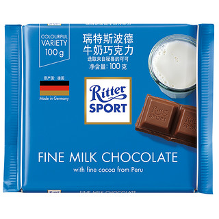 Ritter SPORT 瑞特斯波德 牛奶巧克力 100g