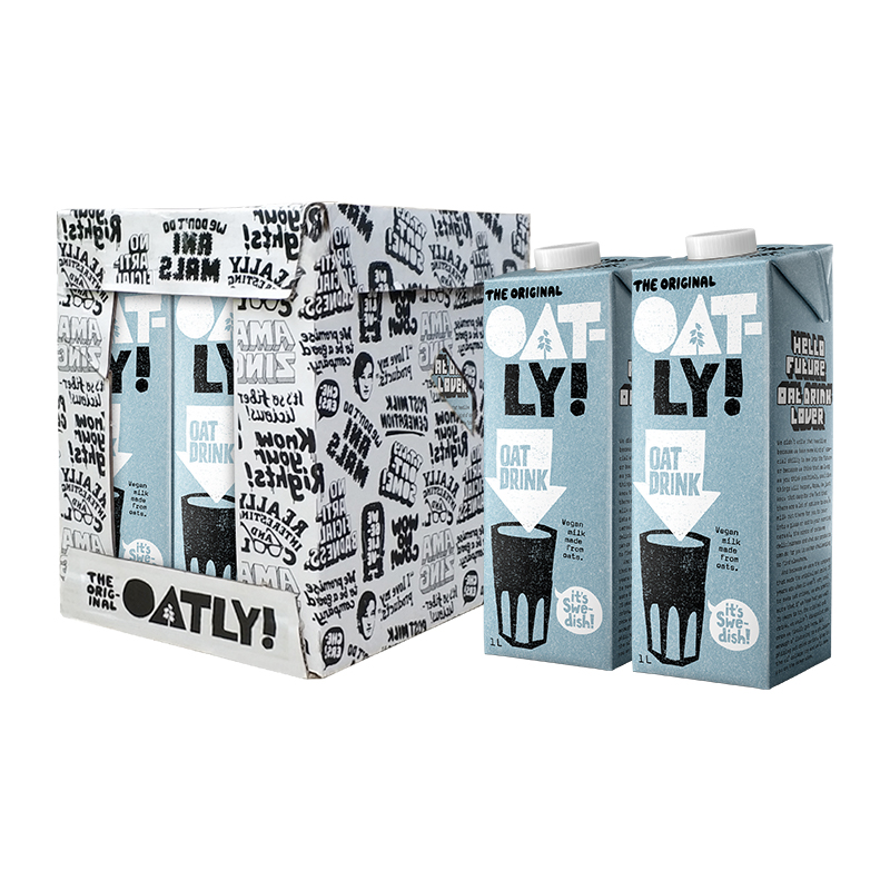 OATLY 噢麦力 原味燕麦露 谷物饮料 1L*6瓶