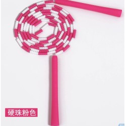 威尔康 儿童可调节竹节跳绳 硬竹节款